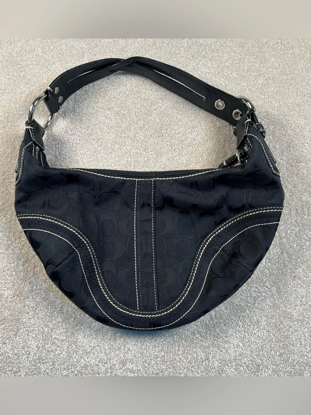 Coach Classic Soho Hobo Bag Black Y2K Vintage